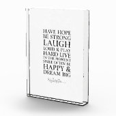 Inspirerend heeft Hope Black & White Quote Fotoblokken (Rechts)