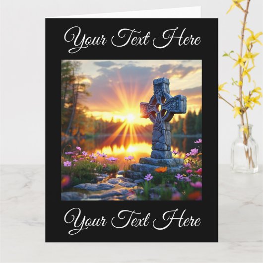 Inspirerend Heilig Kruisbeeld bij Schilderachtig M Kaart (Gele Bloem)