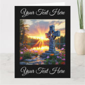 Inspirerend Heilig Kruisbeeld bij Schilderachtig M Kaart (Voorkant)