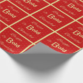 Inspirerend helder, mooi rood getild cadeaupapier (Hoek)