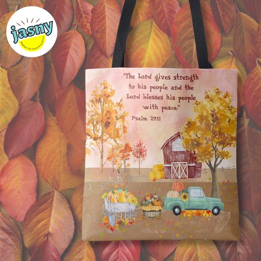 Inspirerend Herfst Herfst Boerderij met aangepaste Tote Bag
