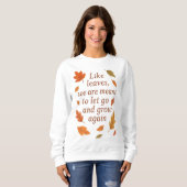 Inspirerend Herfst Quote Design – Trui (Voorkant volledig)