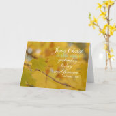 Inspirerend Herfst Wenskaart Kaart (Gele Bloem)