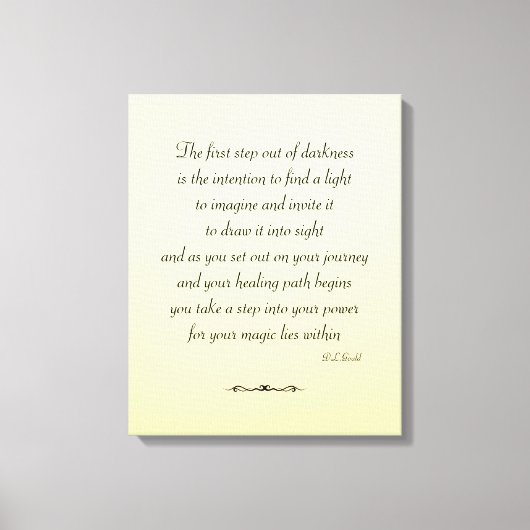 Inspirerend herstelcanvas canvas afdruk (Voorkant)