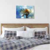 Inspirerend Hij houdt van me Quote met Daisy Canvas Afdruk (Insitu (Slaapkamer))