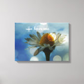 Inspirerend Hij houdt van me Quote met Daisy Canvas Afdruk (Voorkant)