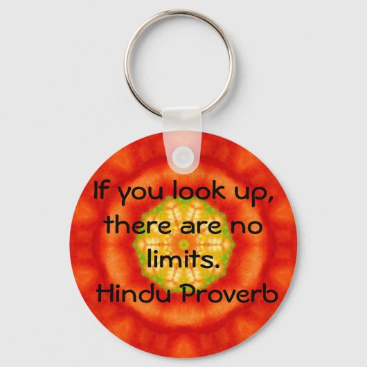 inspirerend Hindu Proverb uit India Sleutelhanger (Voorkant)