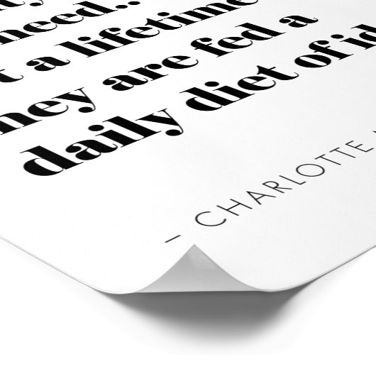 Inspirerend Homeschool citaat over kinderen Poster (Hoek)