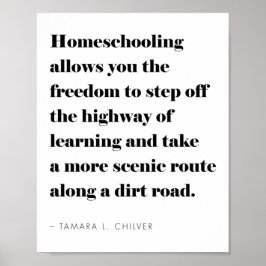Inspirerend Homeschool Quote Poster