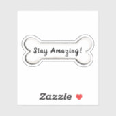 inspirerend hondenbotvorm sticker (Vel)