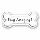 inspirerend hondenbotvorm sticker (Voorkant)