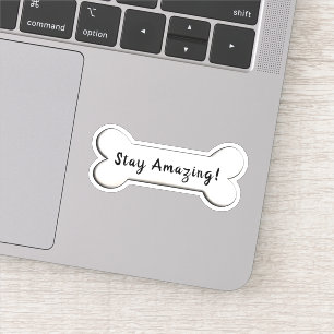 inspirerend hondenbotvorm sticker