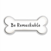 inspirerend hondenbotvorm sticker (Voorkant)