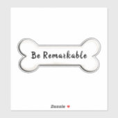 inspirerend hondenbotvorm sticker (Vel)