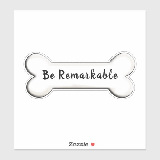 inspirerend hondenbotvorm sticker (Vel)