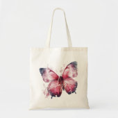 Inspirerend hoop roze vlinder tote bag (Voorkant)