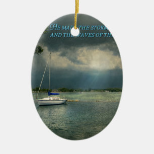 Inspirerend - Hoop - Zeiler - Psalm 107-29 Keramisch Ornament