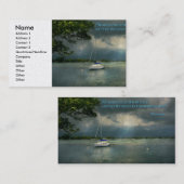 Inspirerend - Hoop - Zeiler - Psalm 107-29 Visitekaartje (Voorkant / Achterkant)