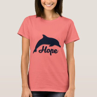Inspirerend Hope Dolphin T-shirt voor vrouwen