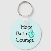 Inspirerend- Hope, Faith & Courage Sleutelhanger (Voorkant)
