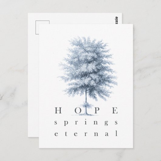 Inspirerend Hope Springs Eternal Tree Briefkaart (Voorkant / Achterkant)