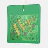Inspirerend Hope Word Art Custom Gift Ornamenten (Links)