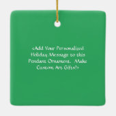 Inspirerend Hope Word Art Custom Gift Ornamenten (Achterkant)