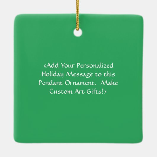 Inspirerend Hope Word Art Custom Gift Ornamenten (Achterkant)