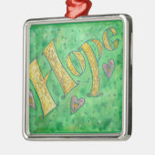 Inspirerend Hope Word Art Custom Gift Ornamenten (Links)