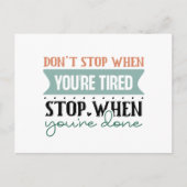 Inspirerend houdt woordkunst niet tegen briefkaart (Voorkant)