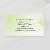 Inspirerend Iers gebed met harten en Shamrocks Visitekaartje (Achterkant)