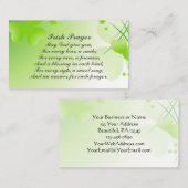 Inspirerend Iers gebed met harten en Shamrocks Visitekaartje (Voorkant / Achterkant)