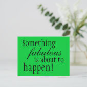 Inspirerend iets Fabuls briefkaart (Staand voorkant)