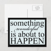 Inspirerend iets geweldig Briefkaart (Voorkant / Achterkant)