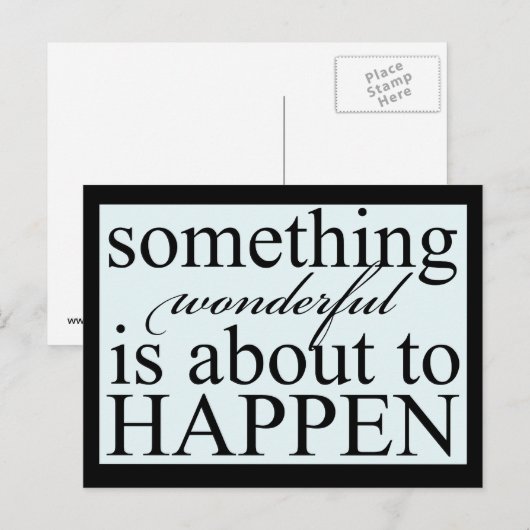 Inspirerend iets geweldig Briefkaart (Voorkant / Achterkant)