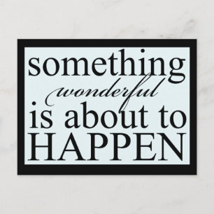 Inspirerend iets geweldig Briefkaart