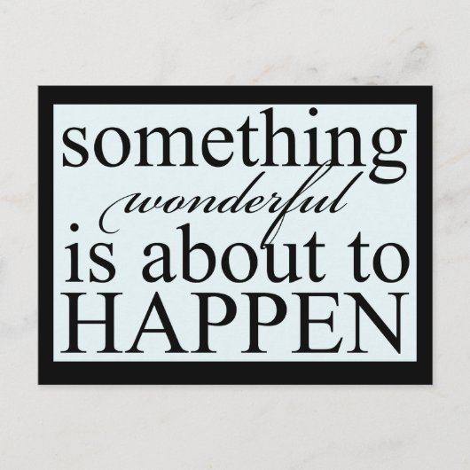 Inspirerend iets geweldig Briefkaart (Voorkant)