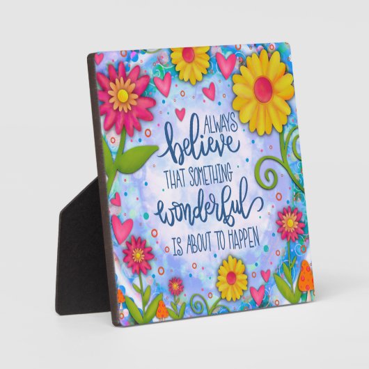  Inspirerend Iets geweldigs Floral Fotoplaat (Voorkant)