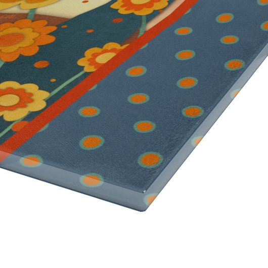 Inspirerend Iets goeds Quote Bloemrijk Sinaasappel Snijplank (Hoek)