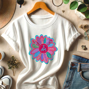Inspirerend Ik ben Bloem Kleurrijke Inspiratie Tri-Blend Shirt