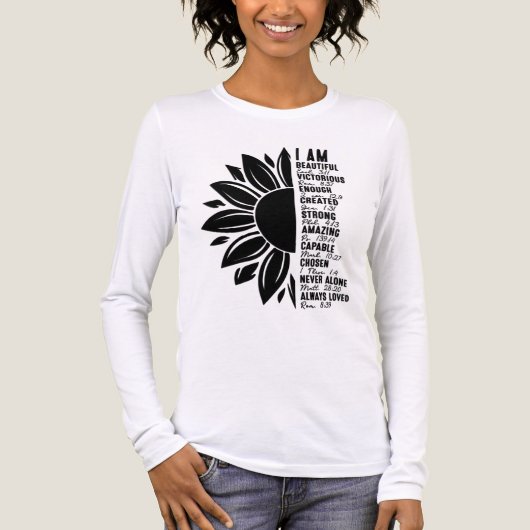 Inspirerend Ik Ben Tri-Blend Shirt (Voorkant volledig)