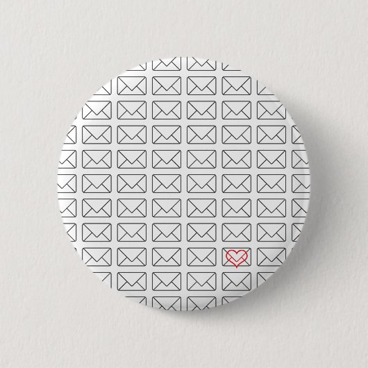 Inspirerend ik hou van je notitie ronde button 5,7 cm (Voorkant)