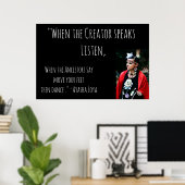 Inspirerend Indiaans citaat van Ayasha Loya Poster (Thuiskantoor)