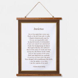 Inspirerend Invictus Poem Hangend Wandkleed