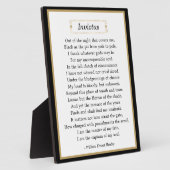 Inspirerend Invictus Poem Tabletop Fotoplaat (Zijkant)