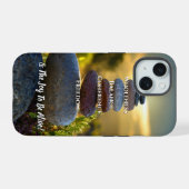 Inspirerend iPhone 15 case (Achterkant horizontaal)