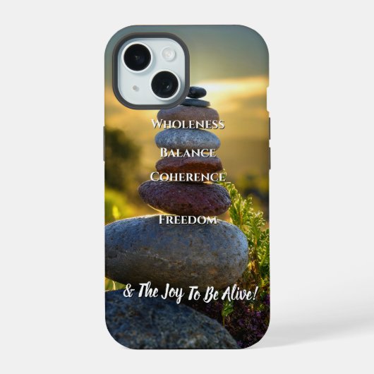 Inspirerend iPhone 15 case (Achterkant)