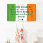 Inspirerend Irish Blessing Flag Shamrock Patrick Spandoek (Insitu)