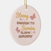 Inspirerend ironische chirurgie voor vrouwen keramisch ornament (Rechts)