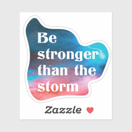 Inspirerend is sterker dan het storm sticker (Vel)
